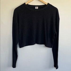 Aritzia Sunday Best Cropped Waffle Thermal Long Sleeve Small